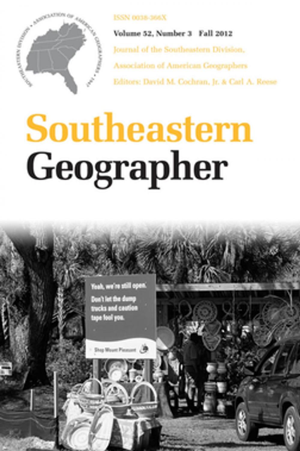 Big bigCover of Southeastern Geographer