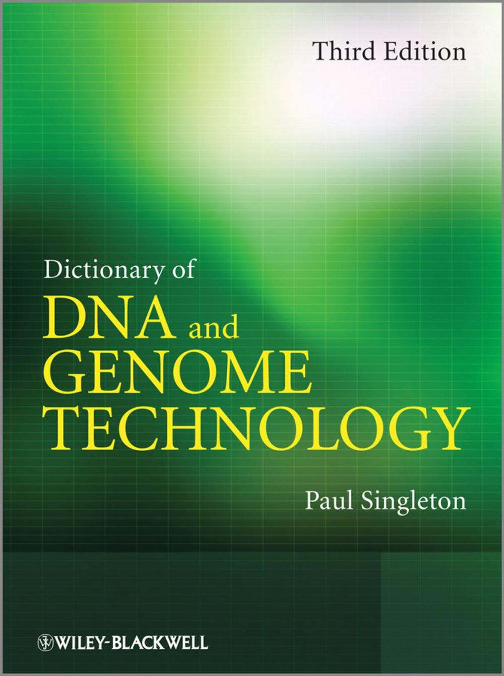 Big bigCover of Dictionary of DNA and Genome Technology