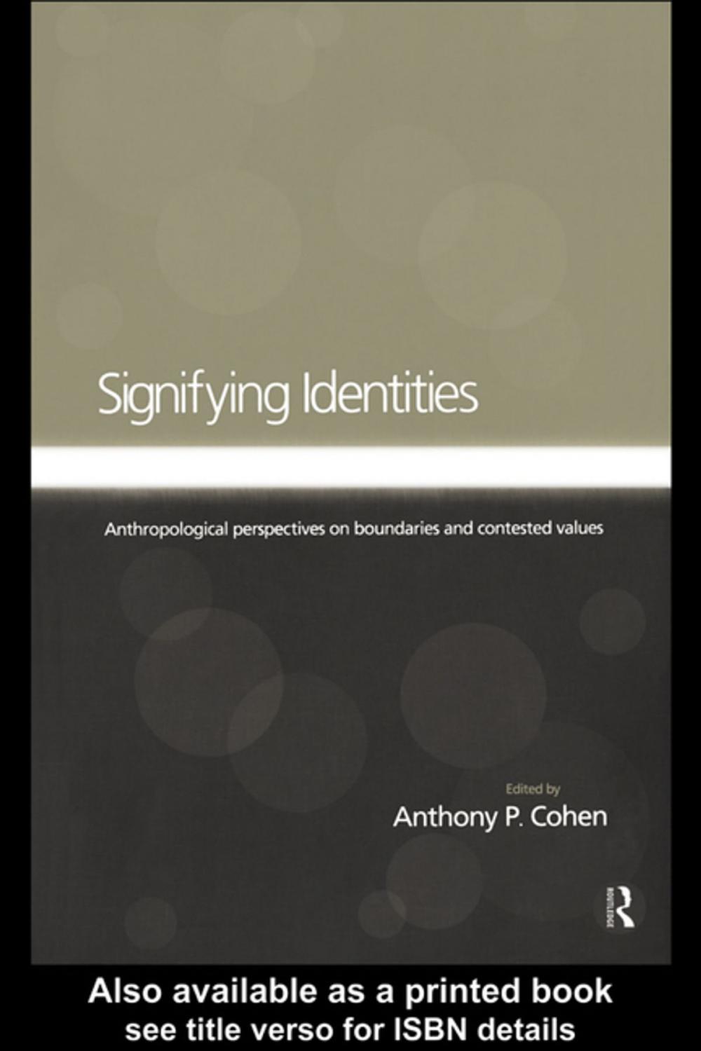 Big bigCover of Signifying Identities