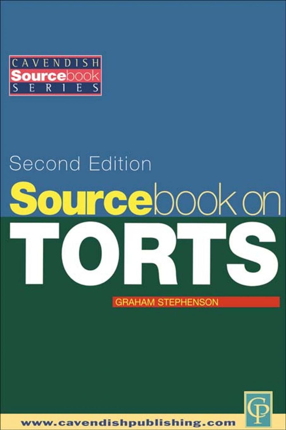 Big bigCover of Sourcebook on Tort Law 2/e