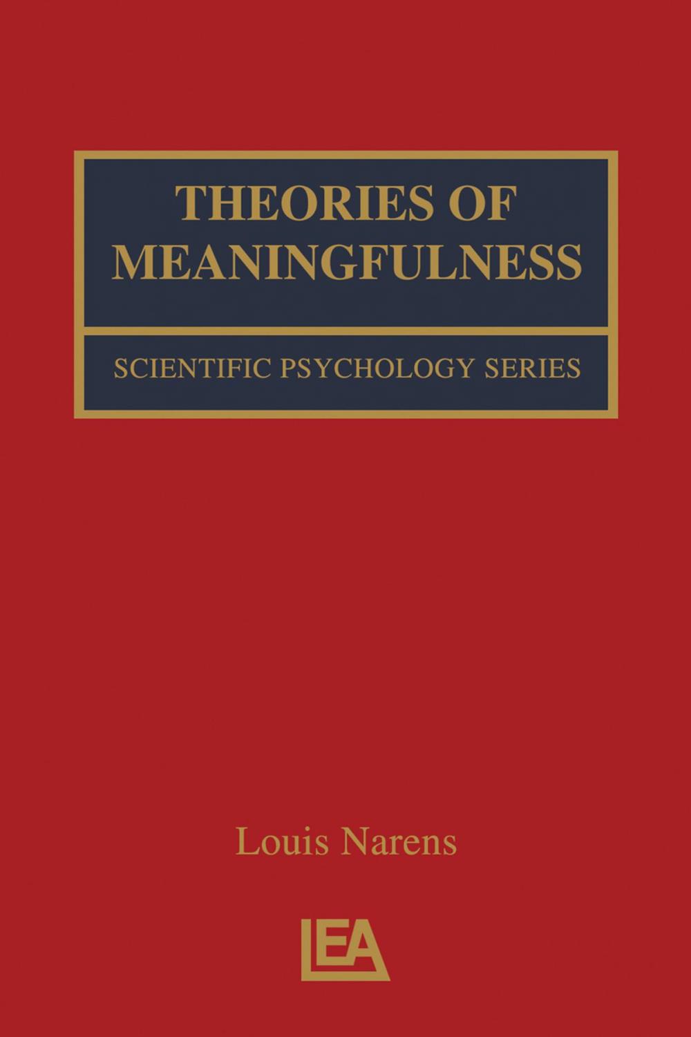 Big bigCover of Theories of Meaningfulness