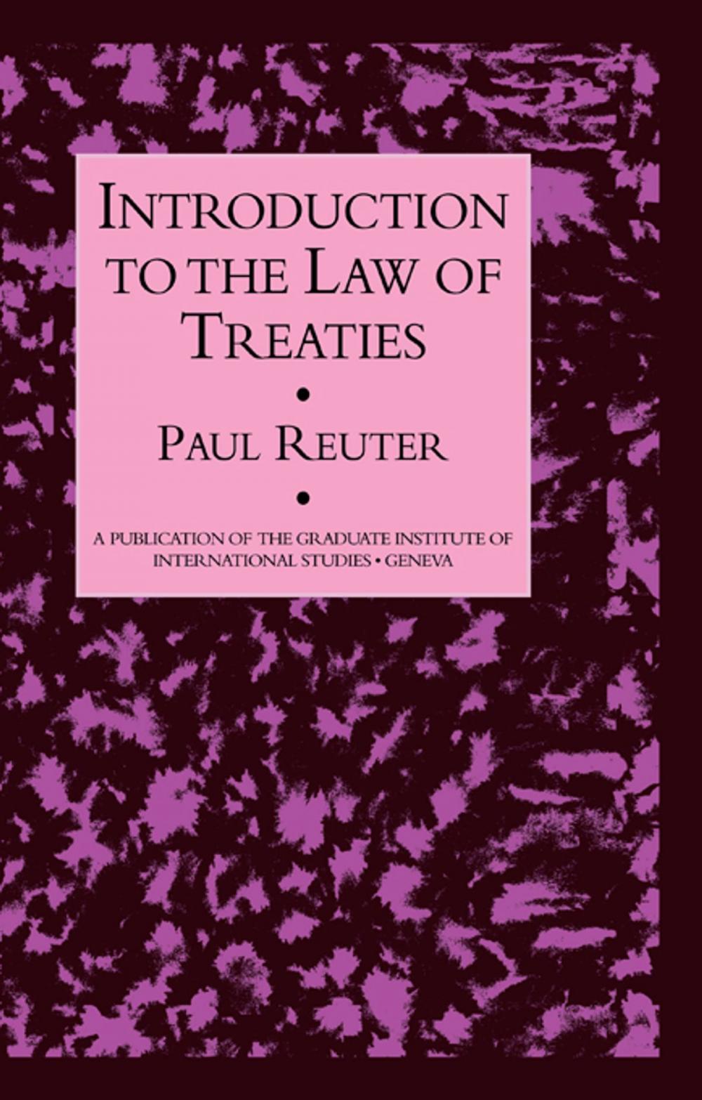 Big bigCover of Introduction To The Law Of Treat
