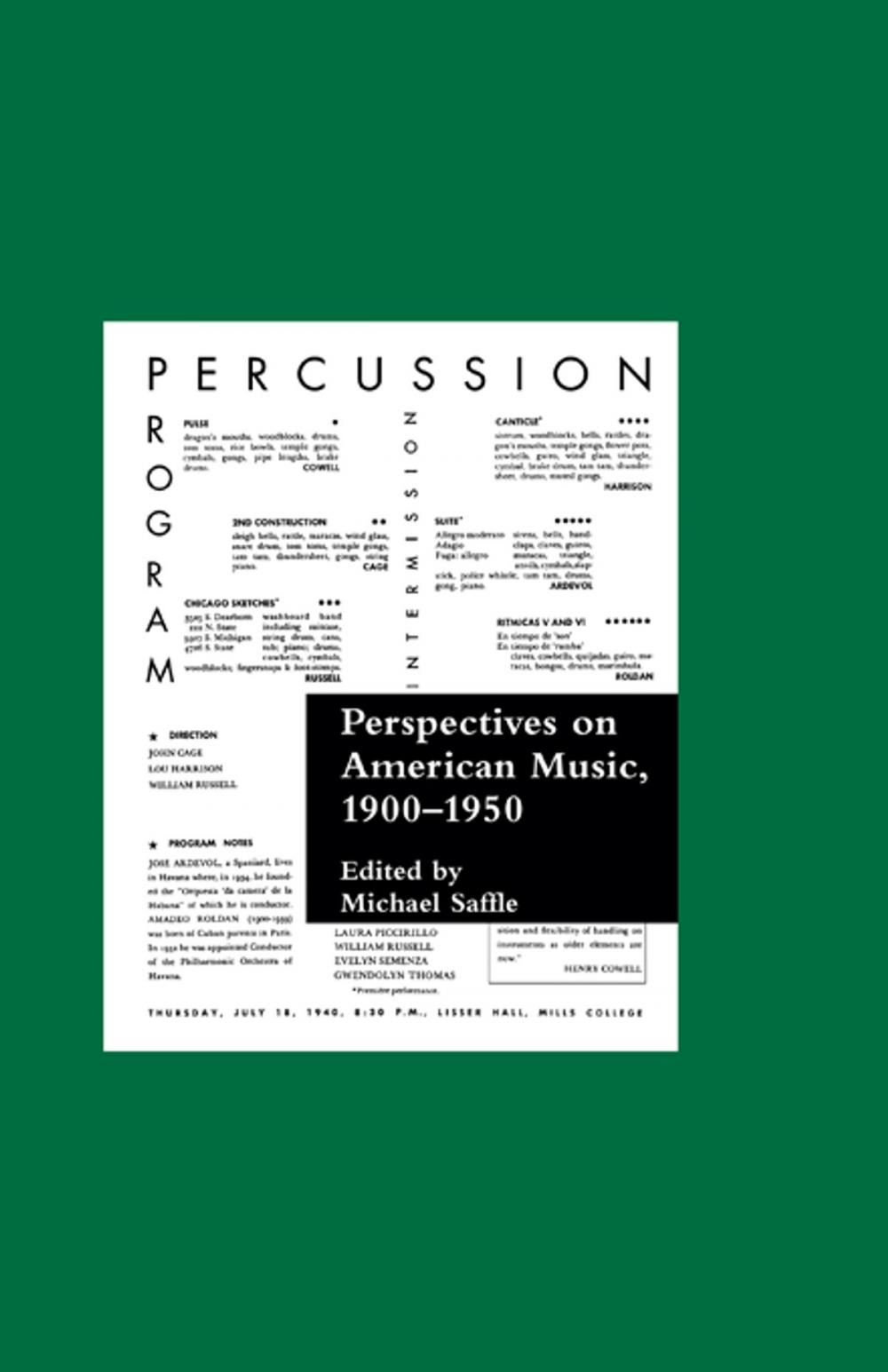 Big bigCover of Perspectives on American Music, 1900-1950