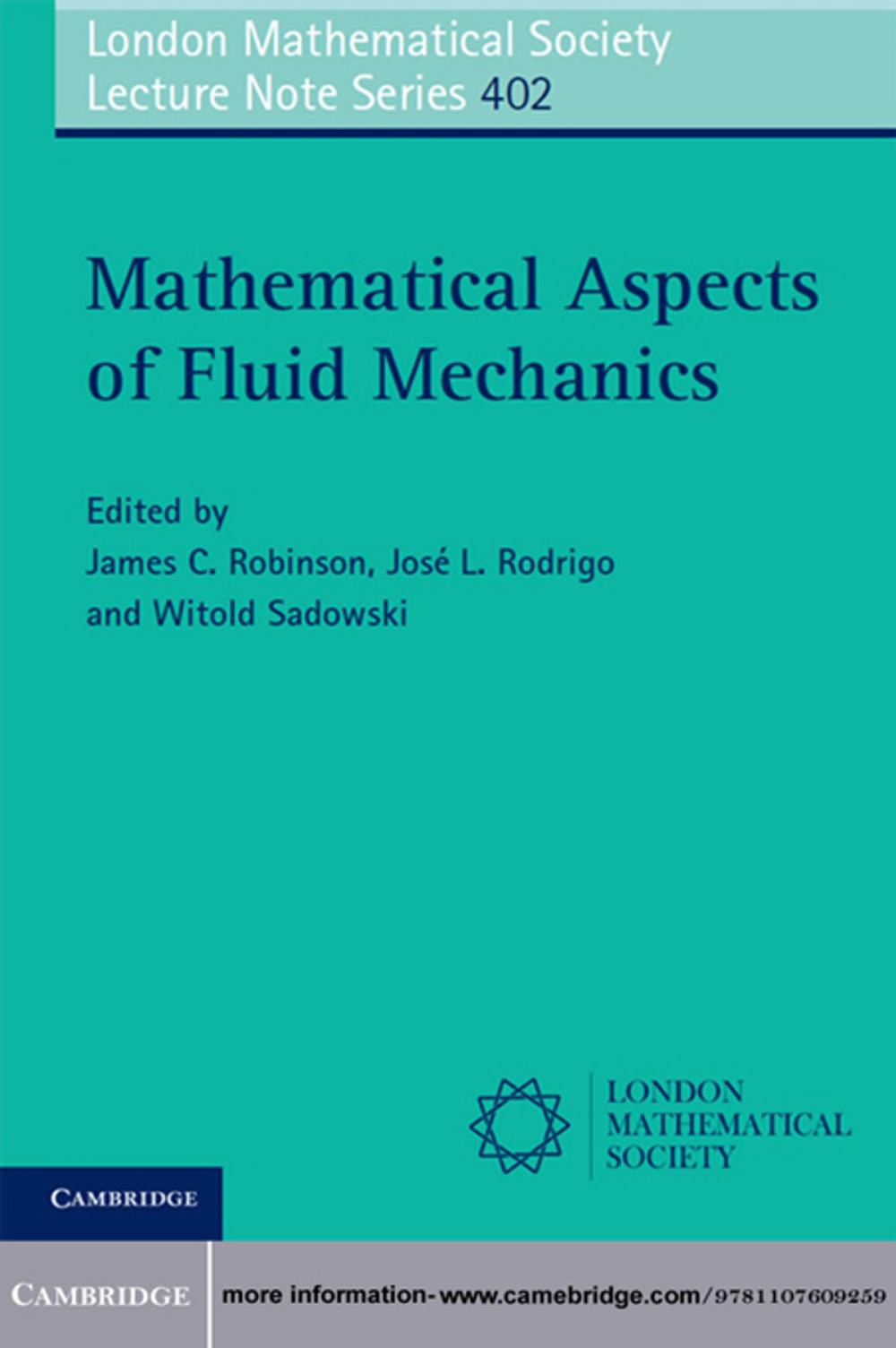 Big bigCover of Mathematical Aspects of Fluid Mechanics