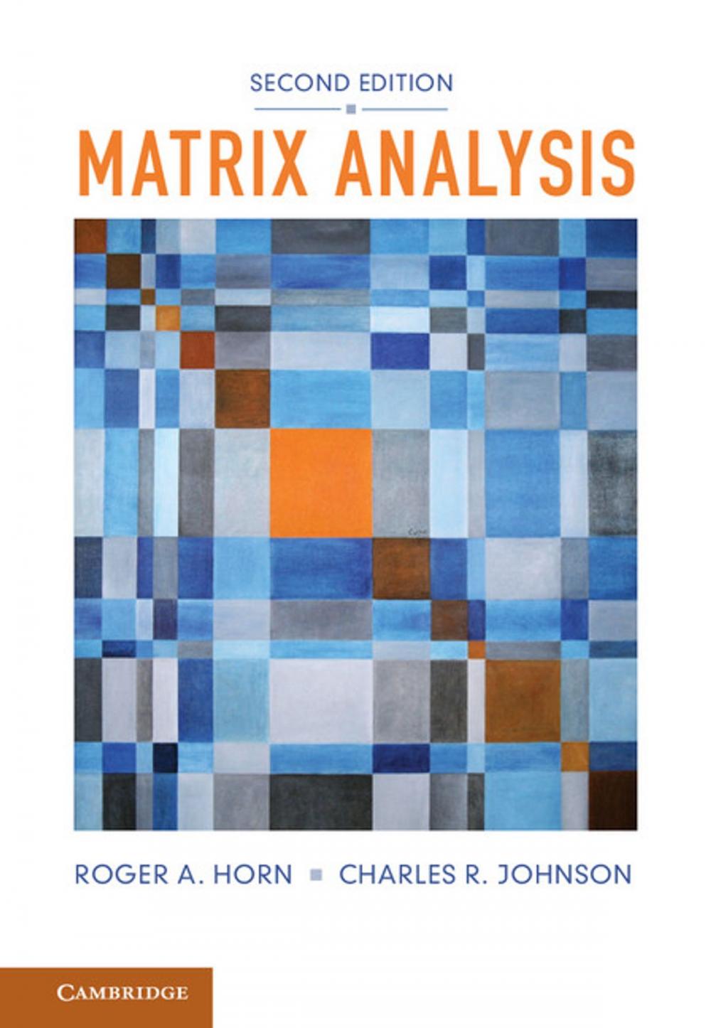 Big bigCover of Matrix Analysis