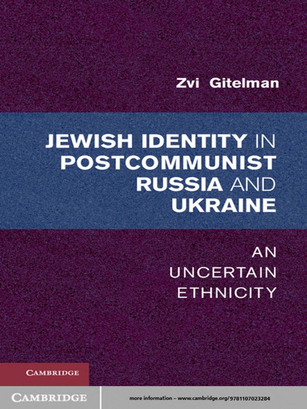 Big bigCover of Jewish Identities in Postcommunist Russia and Ukraine