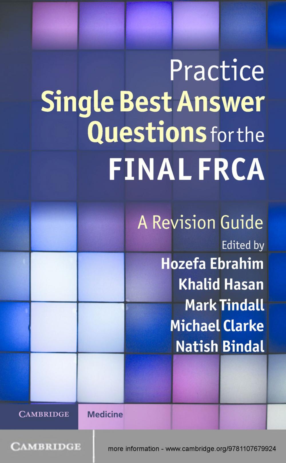 Big bigCover of Practice Single Best Answer Questions for the Final FRCA