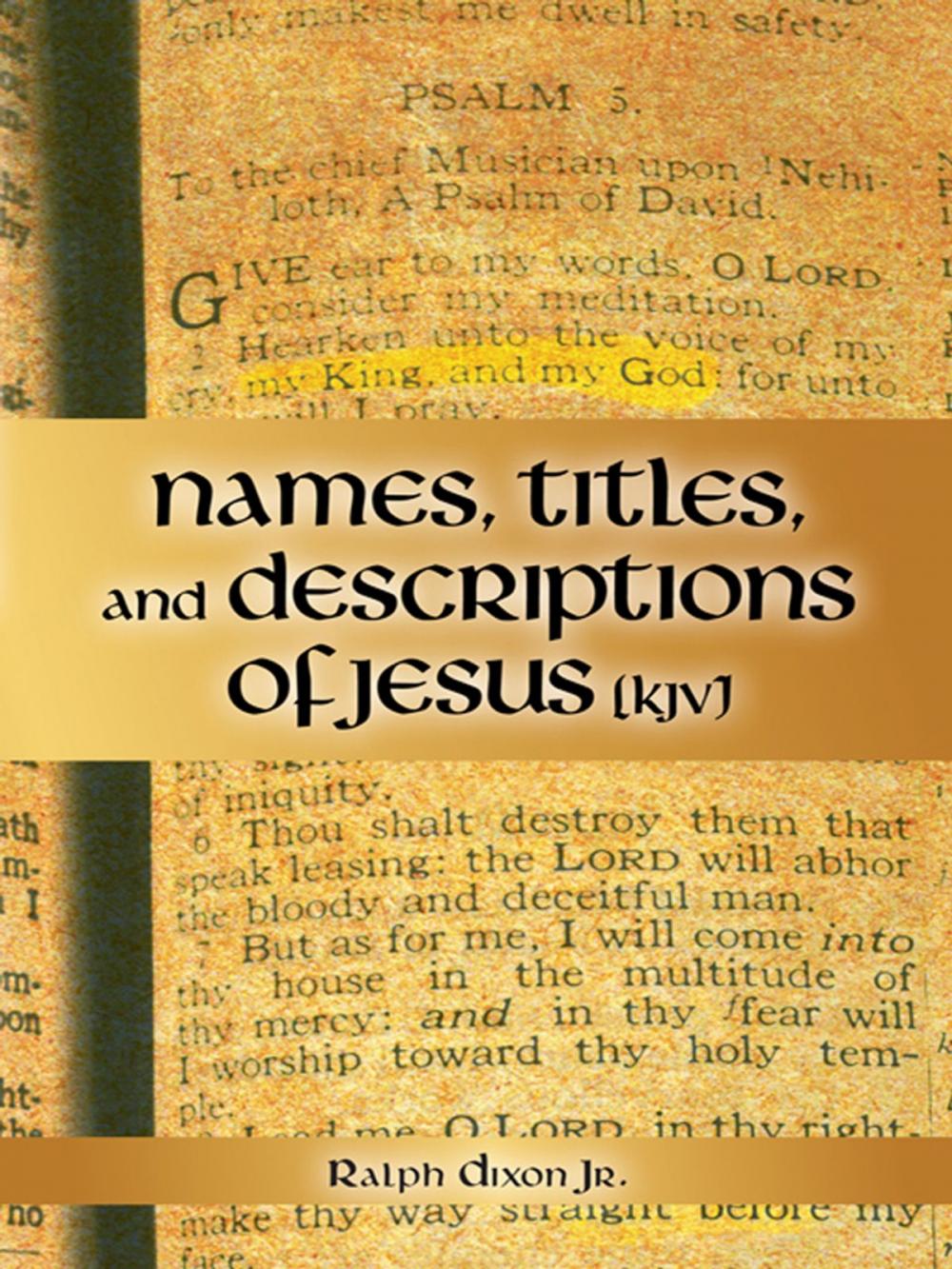 Big bigCover of Names, Titles, and Descriptions of Jesus (Kjv)