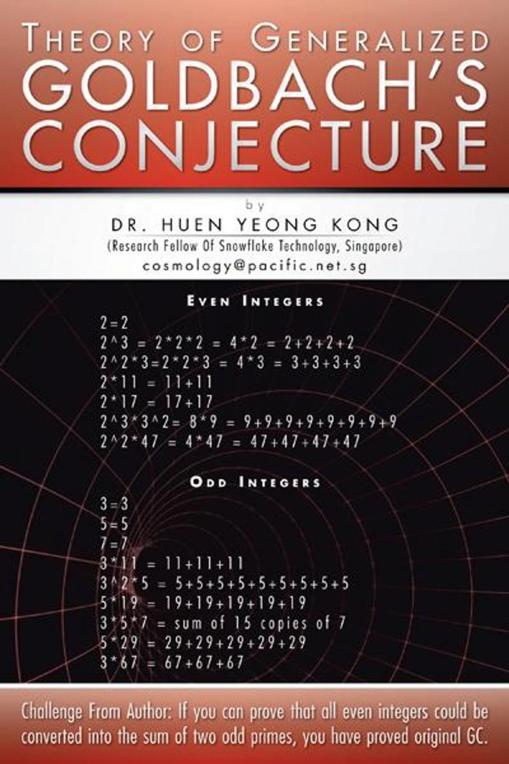 Big bigCover of Theory of Generalized Goldbach's Conjecture