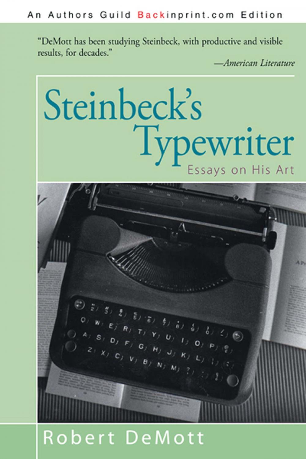 Big bigCover of Steinbeck's Typewriter