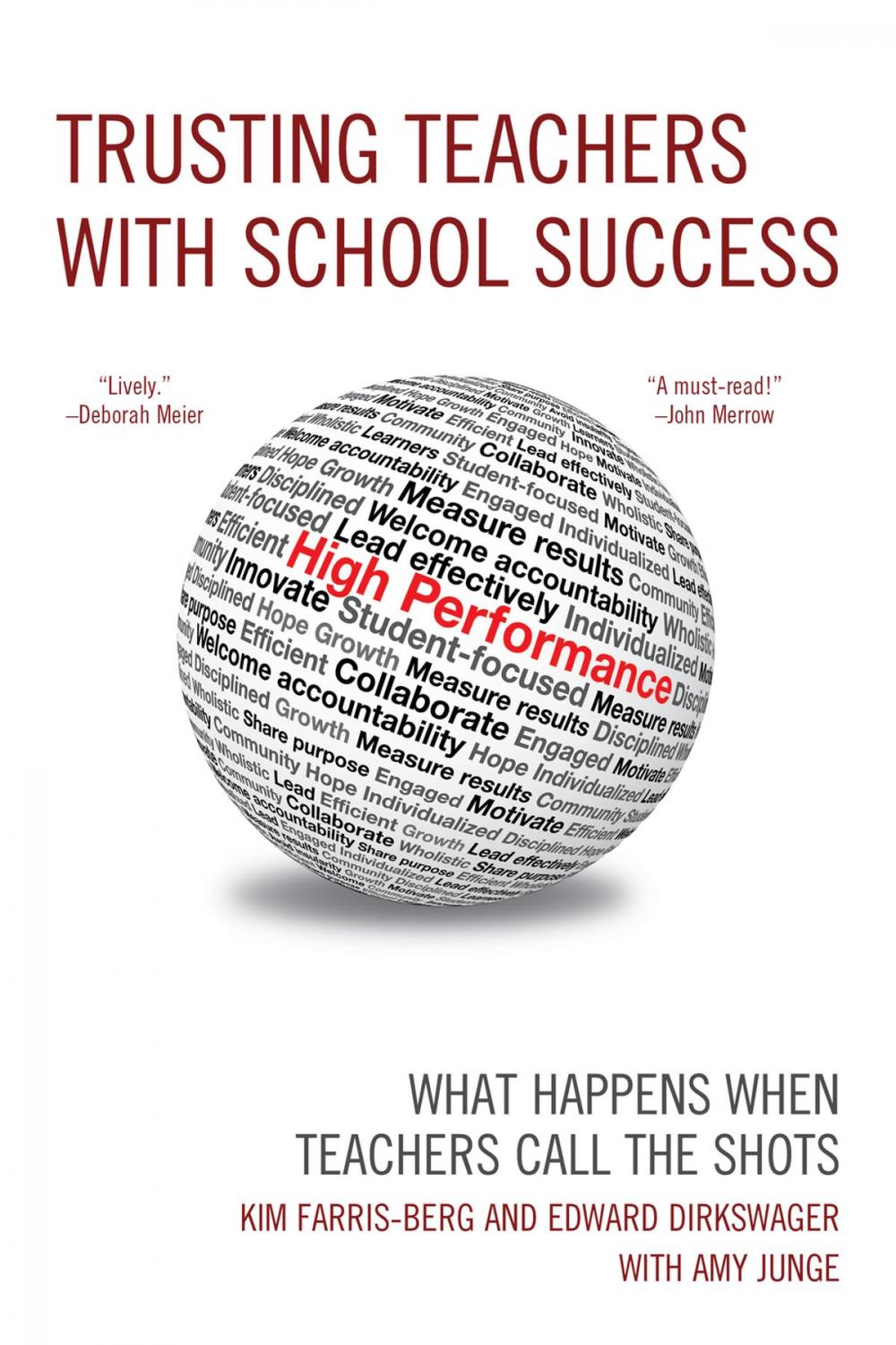 Big bigCover of Trusting Teachers with School Success