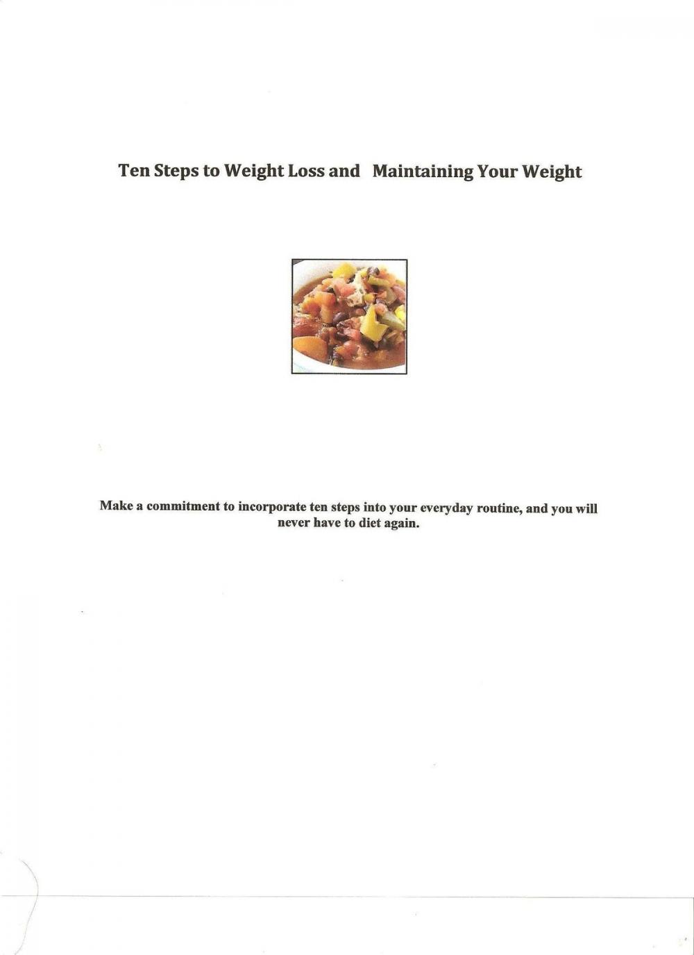 Big bigCover of Ten Steps to Weight Loss and Maintaining Your Weight