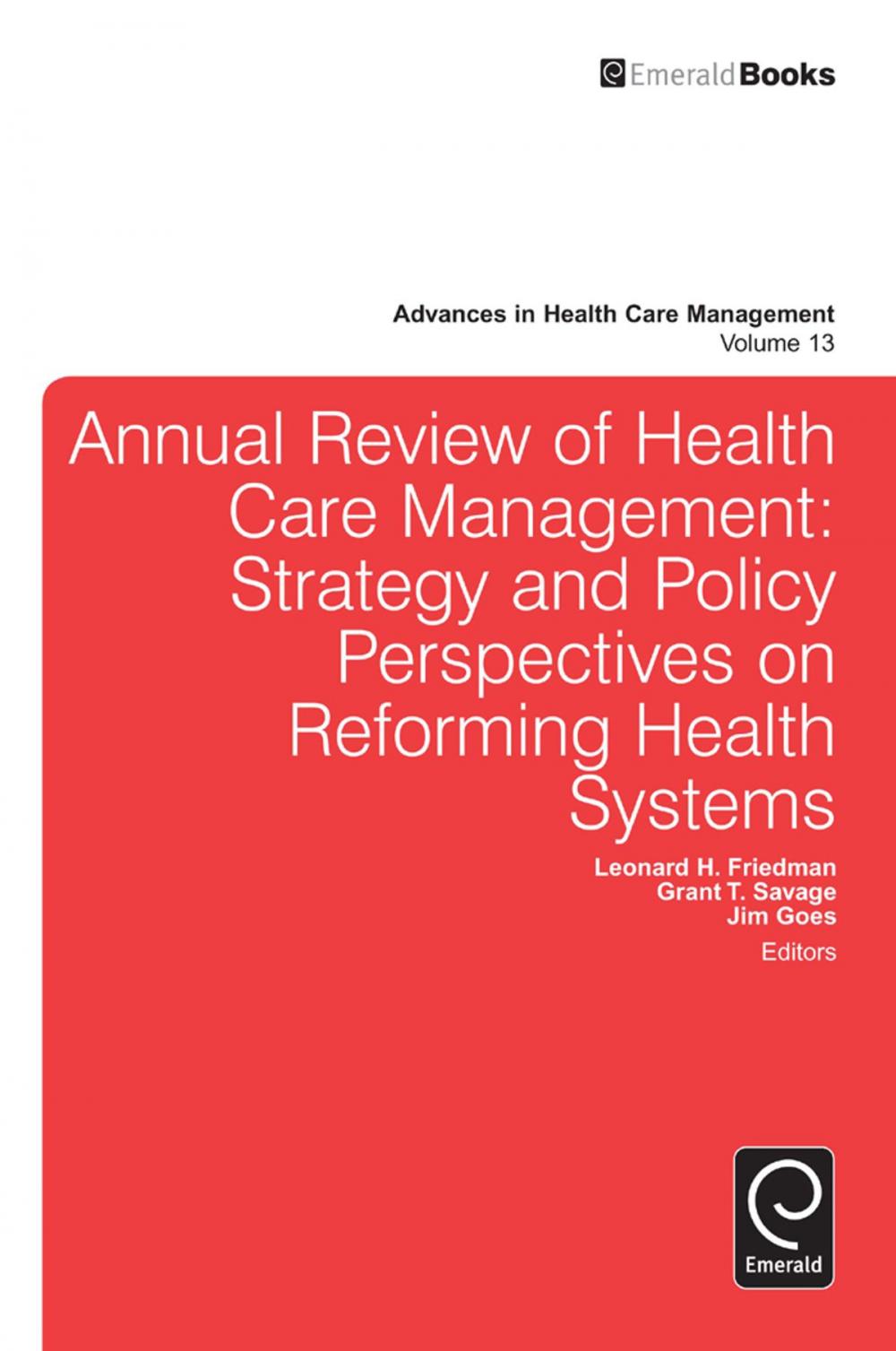 Big bigCover of Annual Review of Health Care Management