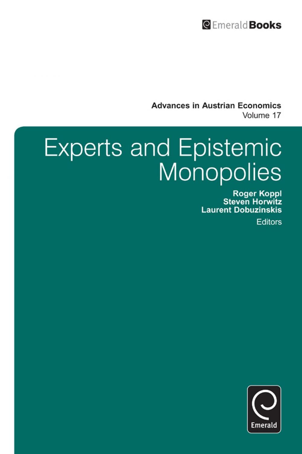 Big bigCover of Experts and Epistemic Monopolies