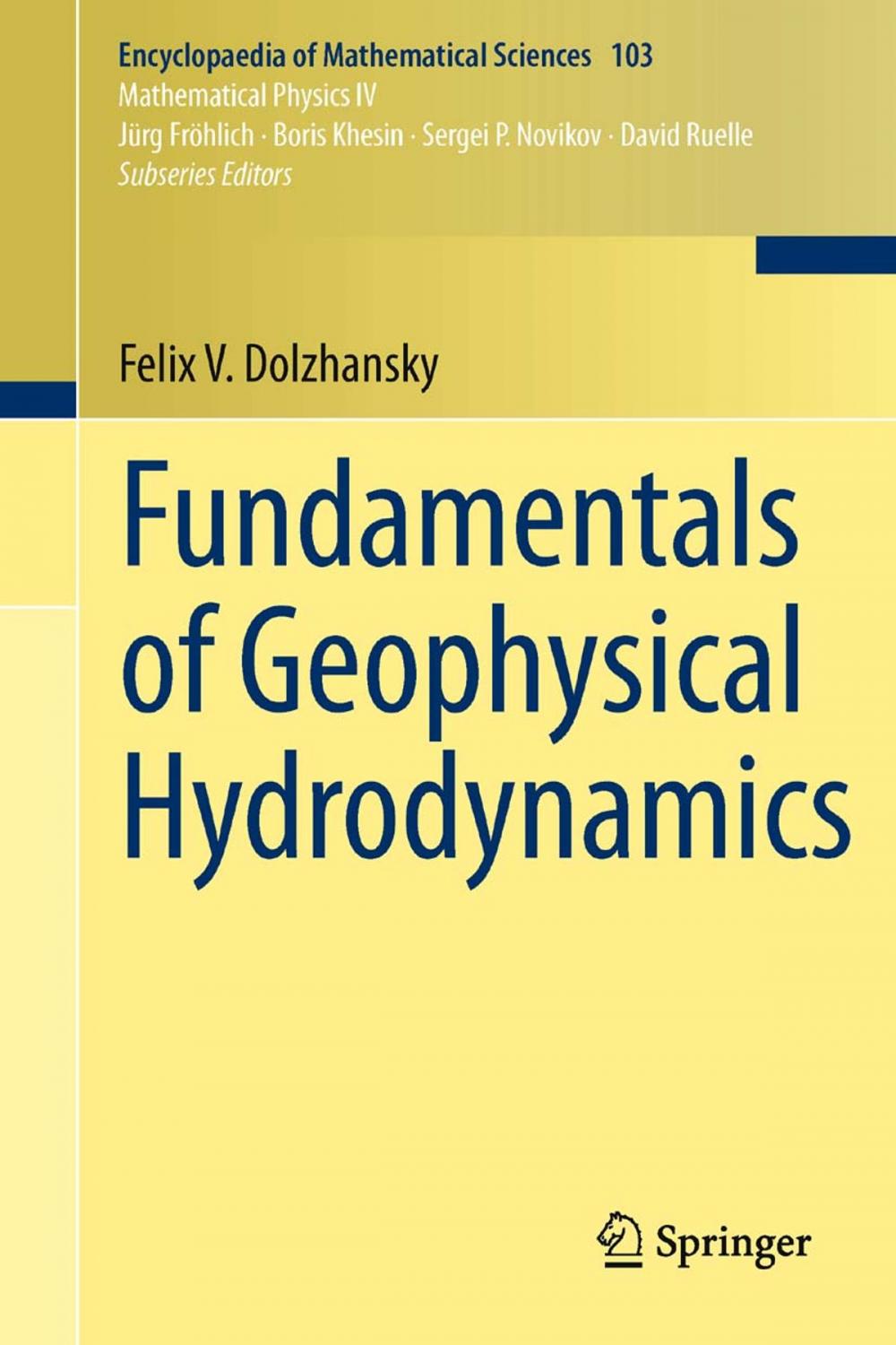 Big bigCover of Fundamentals of Geophysical Hydrodynamics