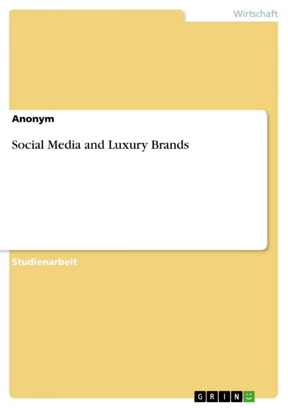 Big bigCover of Social Media and Luxury Brands