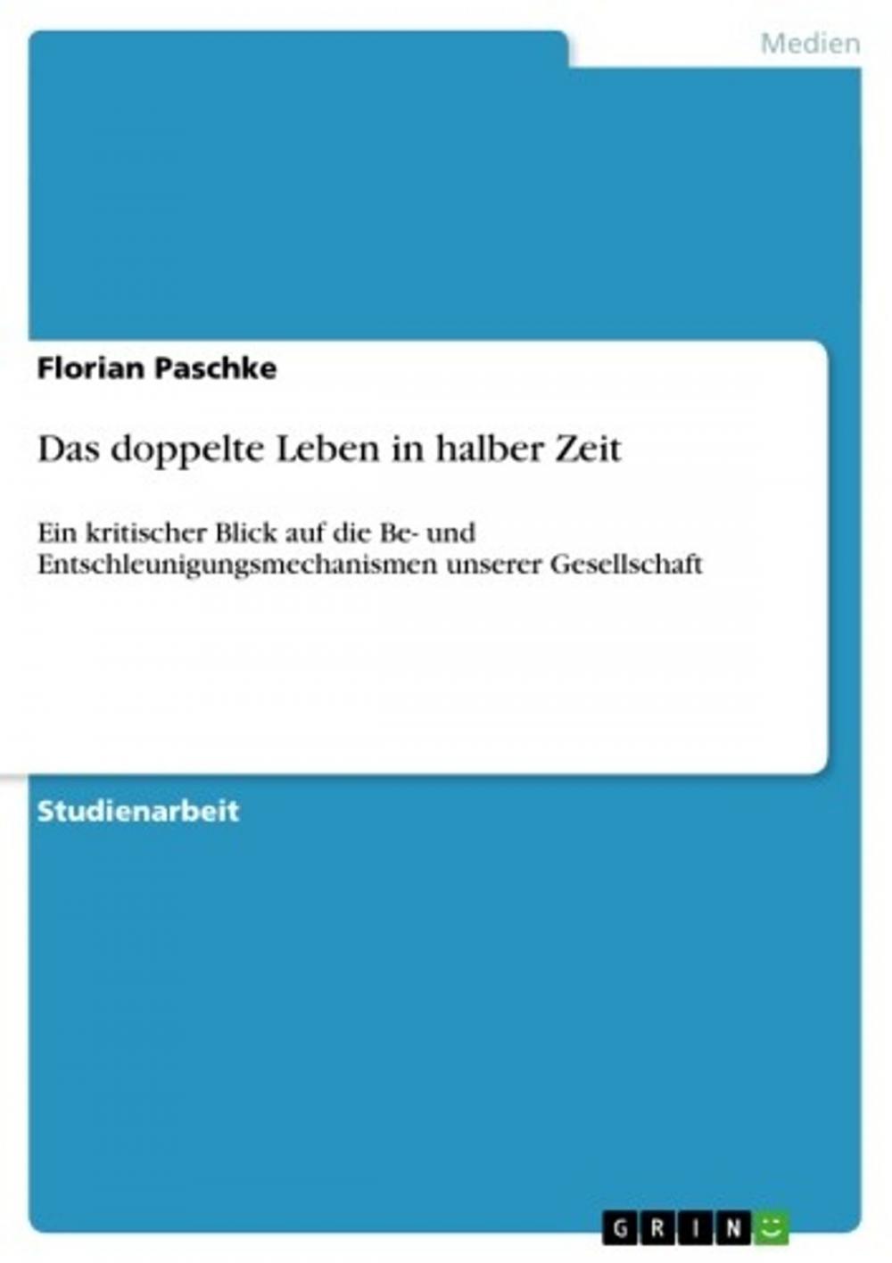 Big bigCover of Das doppelte Leben in halber Zeit