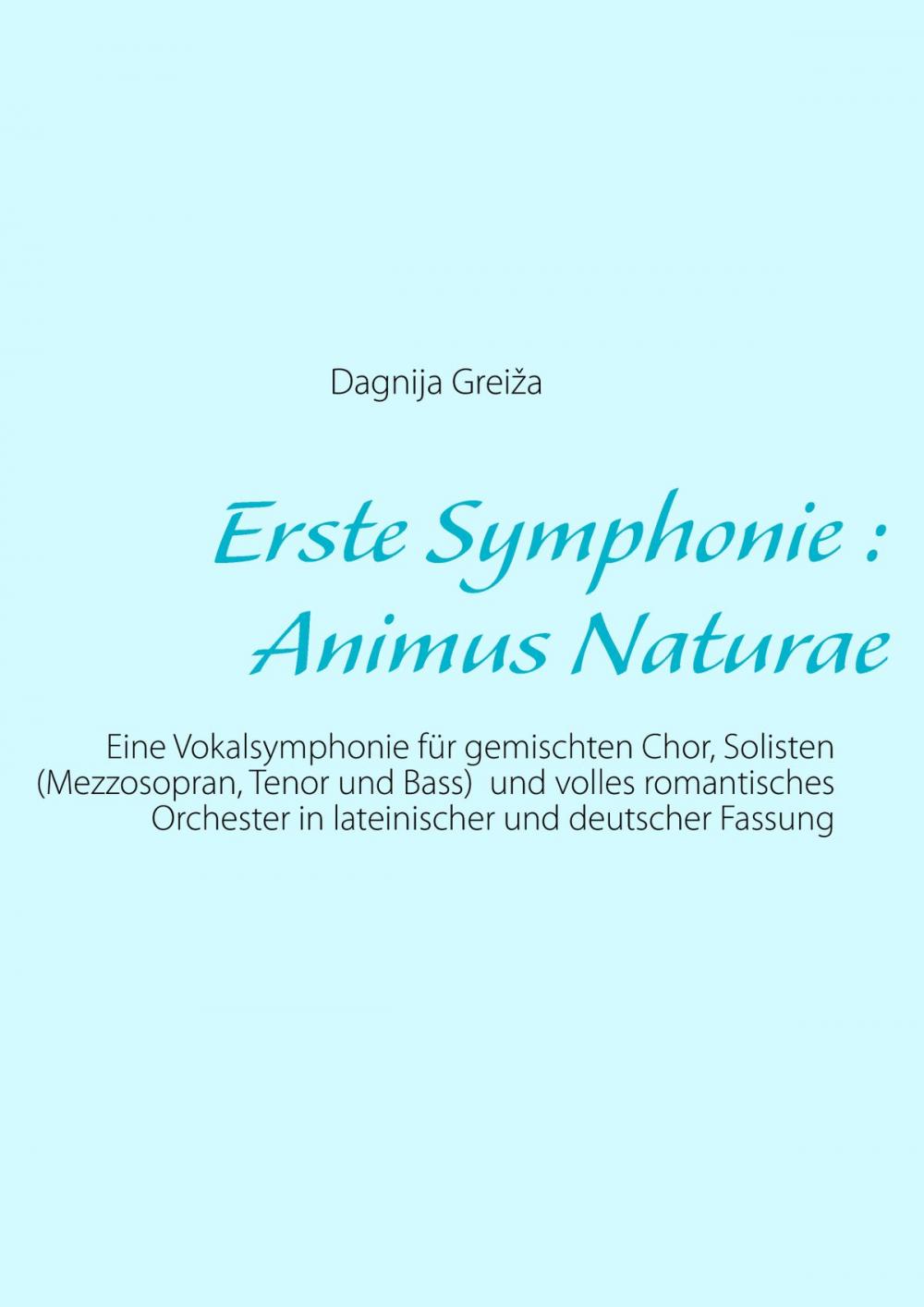 Big bigCover of Erste Symphonie : Animus Naturae