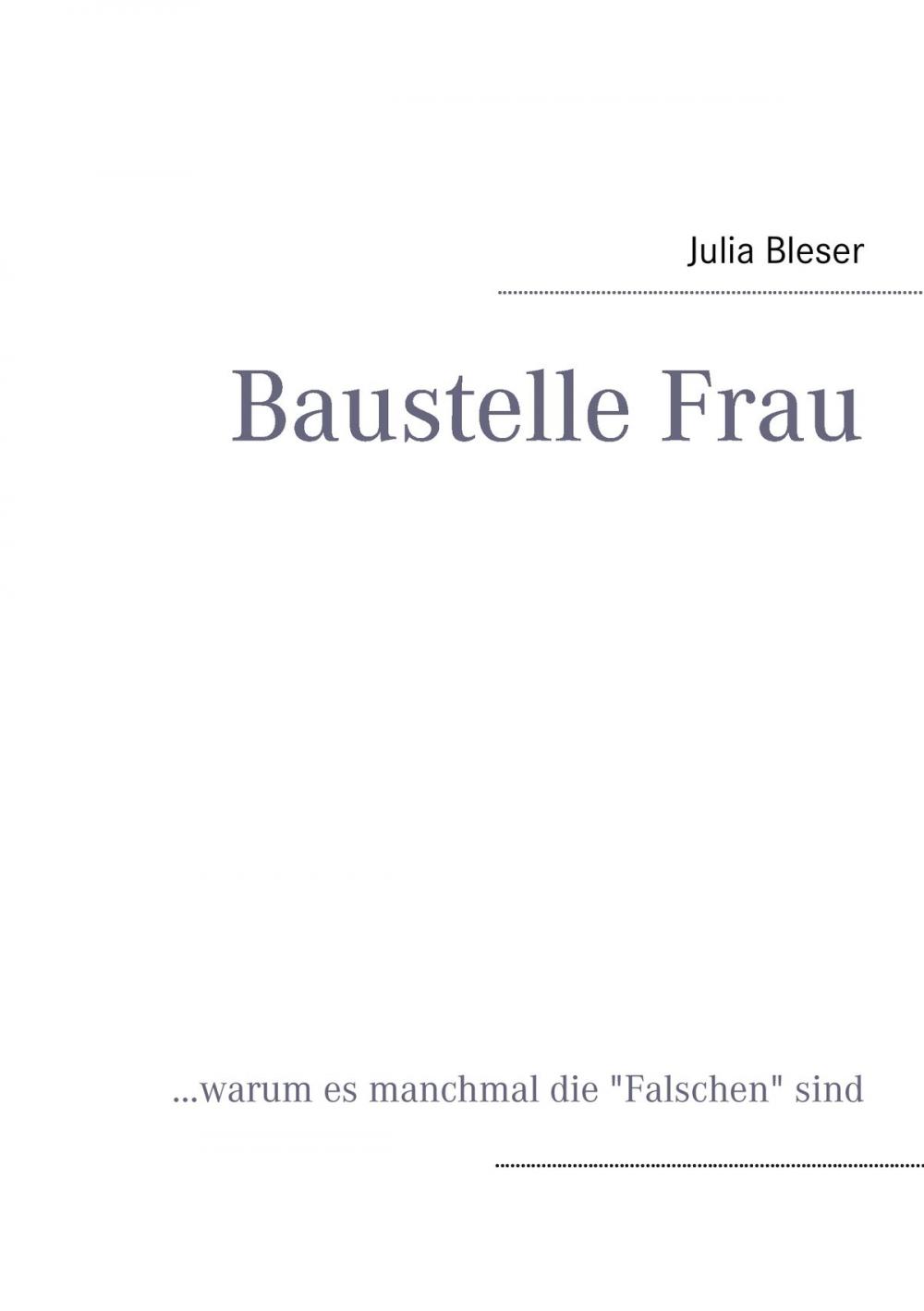 Big bigCover of Baustelle Frau