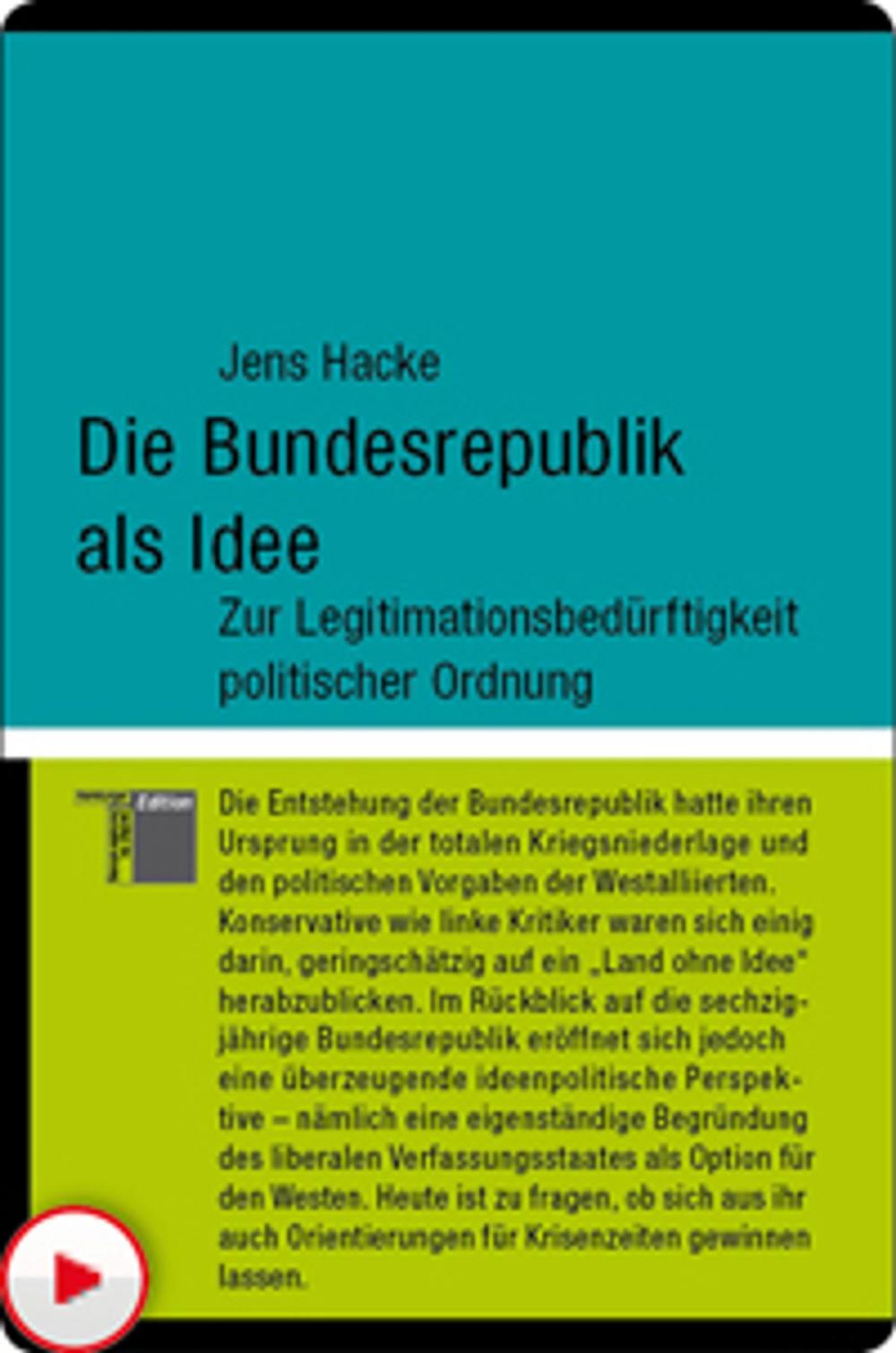 Big bigCover of Die Bundesrepublik als Idee