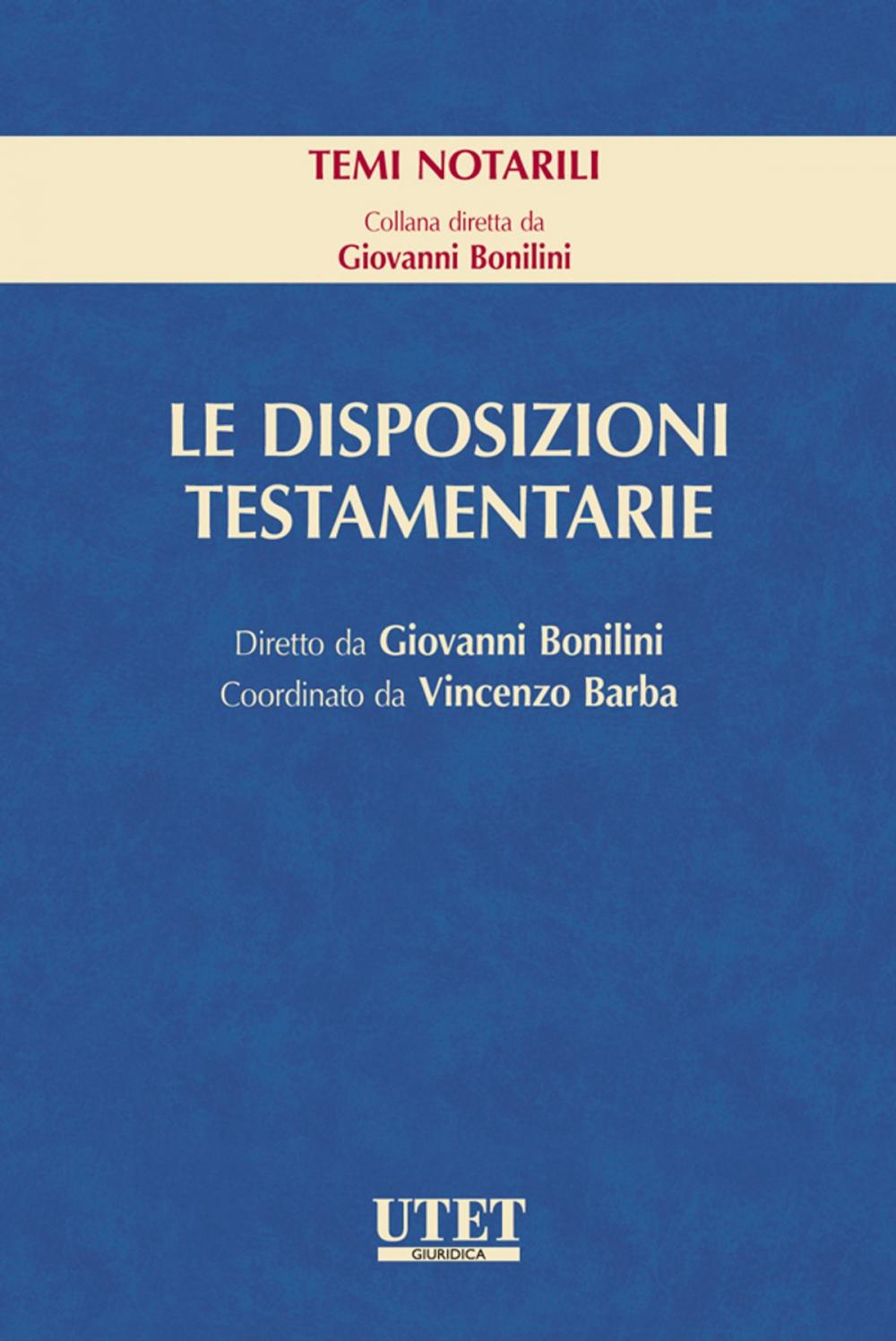 Big bigCover of Le disposizioni testamentarie