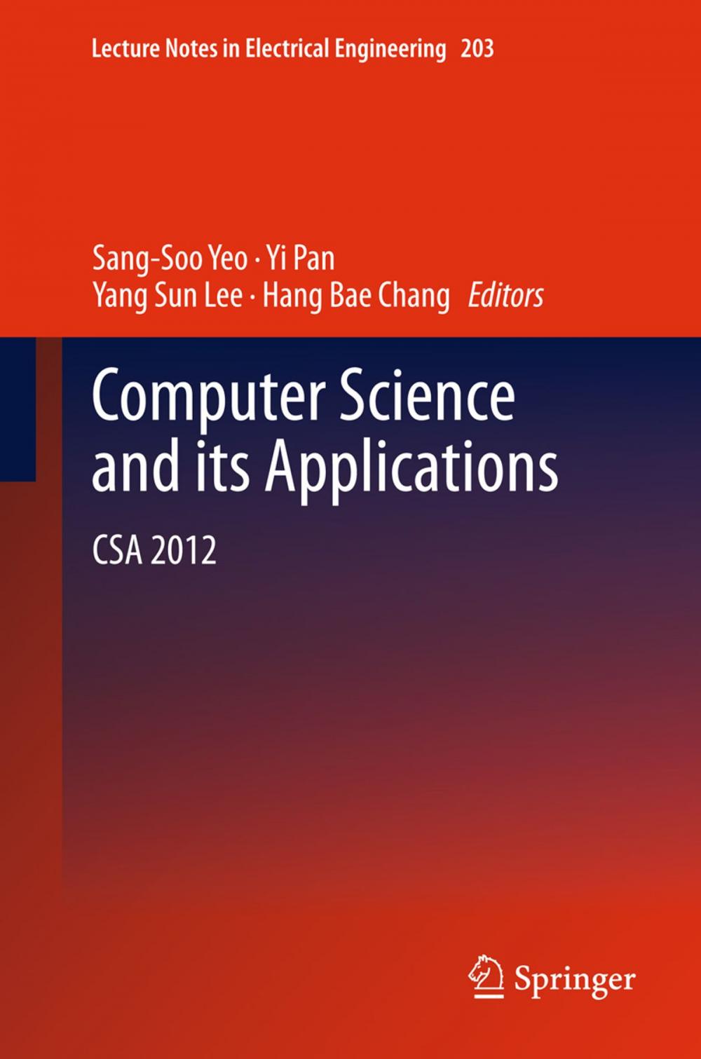 Big bigCover of Computer Science and its Applications