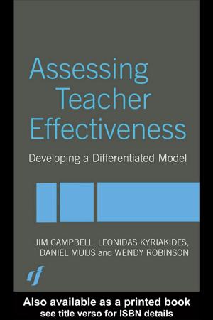 Cover of the book Assessing Teacher Effectiveness by Steven Shakespeare