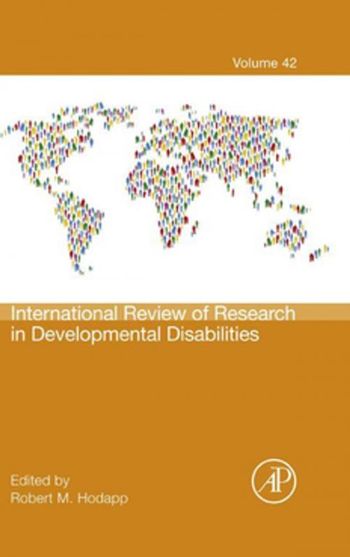 Cover of the book International Review of Research in Developmental Disabilities by Robert M. Hodapp, Elsevier Science