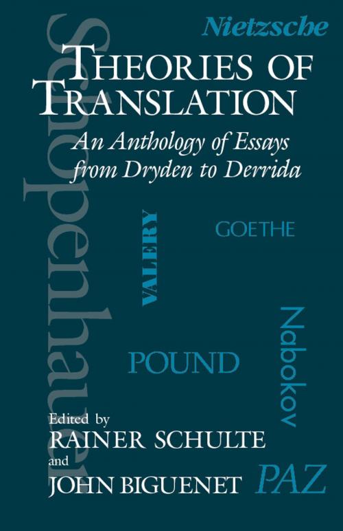 Cover of the book Theories of Translation by , University of Chicago Press