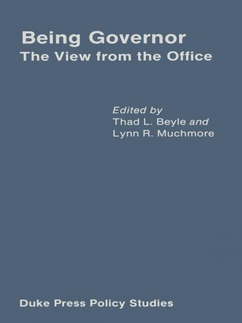 Cover of the book Being Governor by , Duke University Press