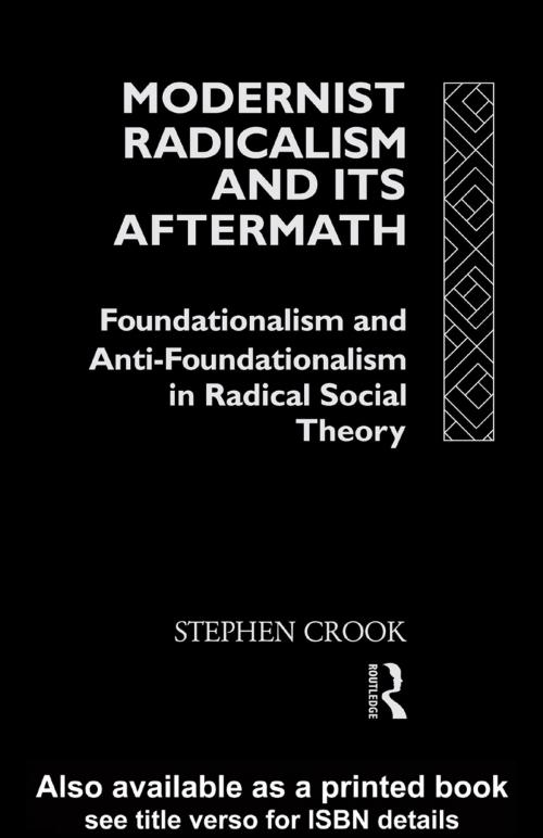 Cover of the book Modernist Radicalism and its Aftermath by Stephen Crook, Taylor and Francis