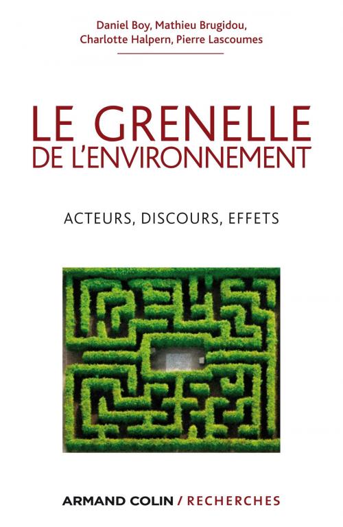 Cover of the book Le Grenelle de l'environnement by Daniel Boy, Matthieu Brugidou, Charlotte Halpern, Pierre Lascoumes, Armand Colin