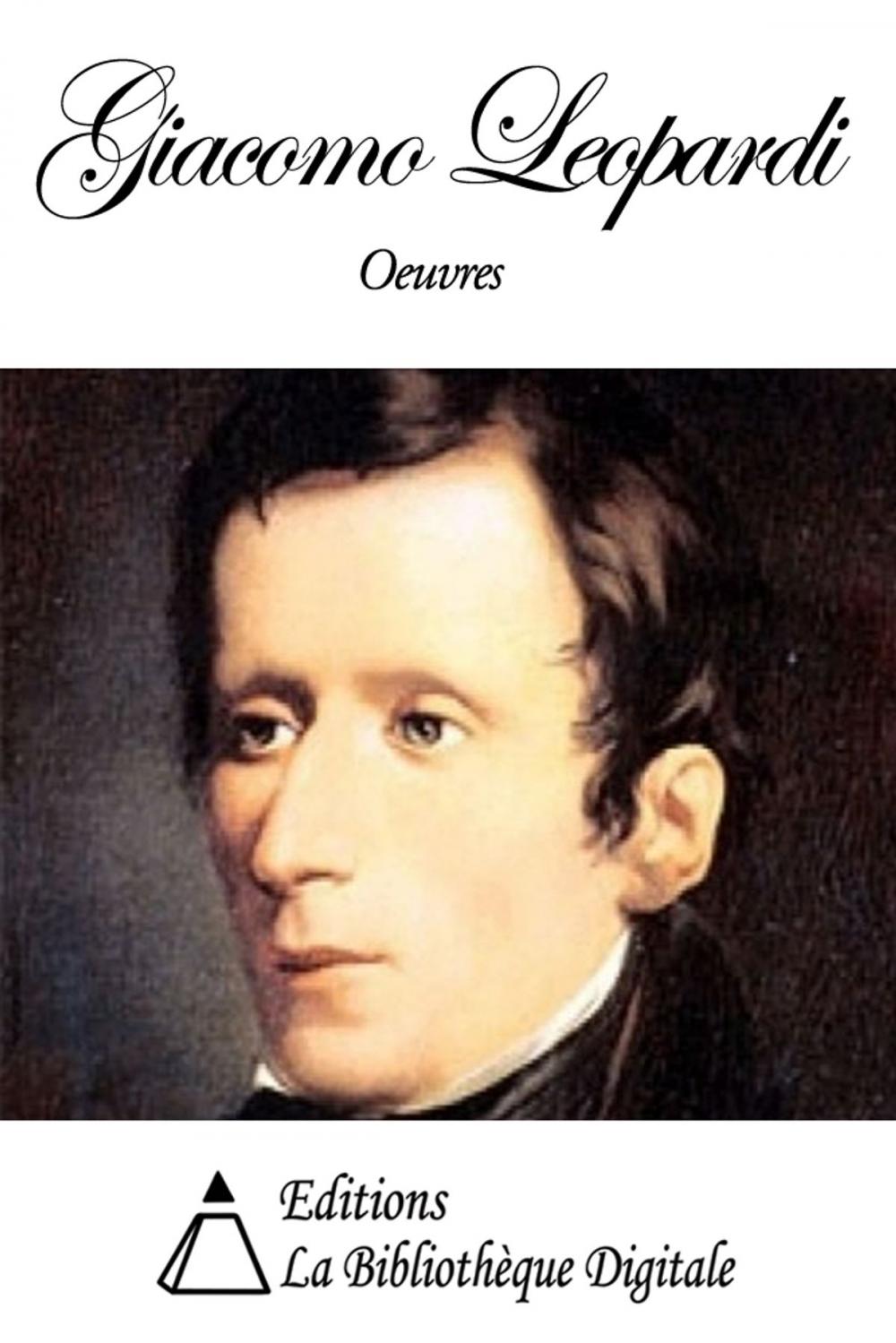 Big bigCover of Oeuvres de Giacomo Leopardi