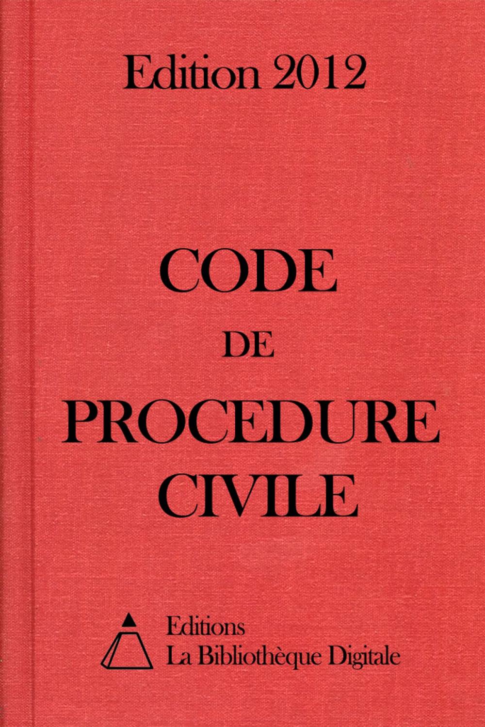 Big bigCover of Code de Procédure Civile (France) - Edition 2012