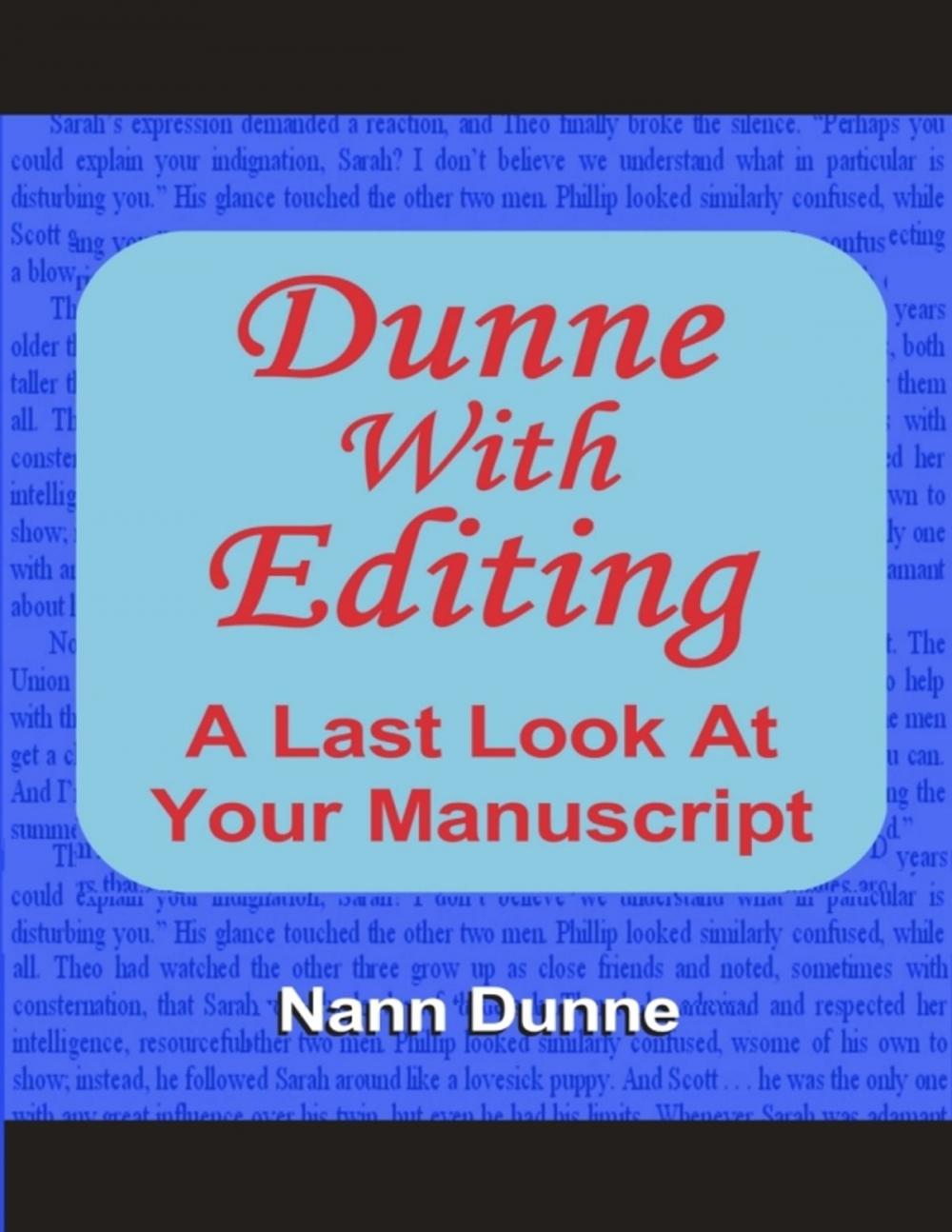 Big bigCover of Dunne With Editing