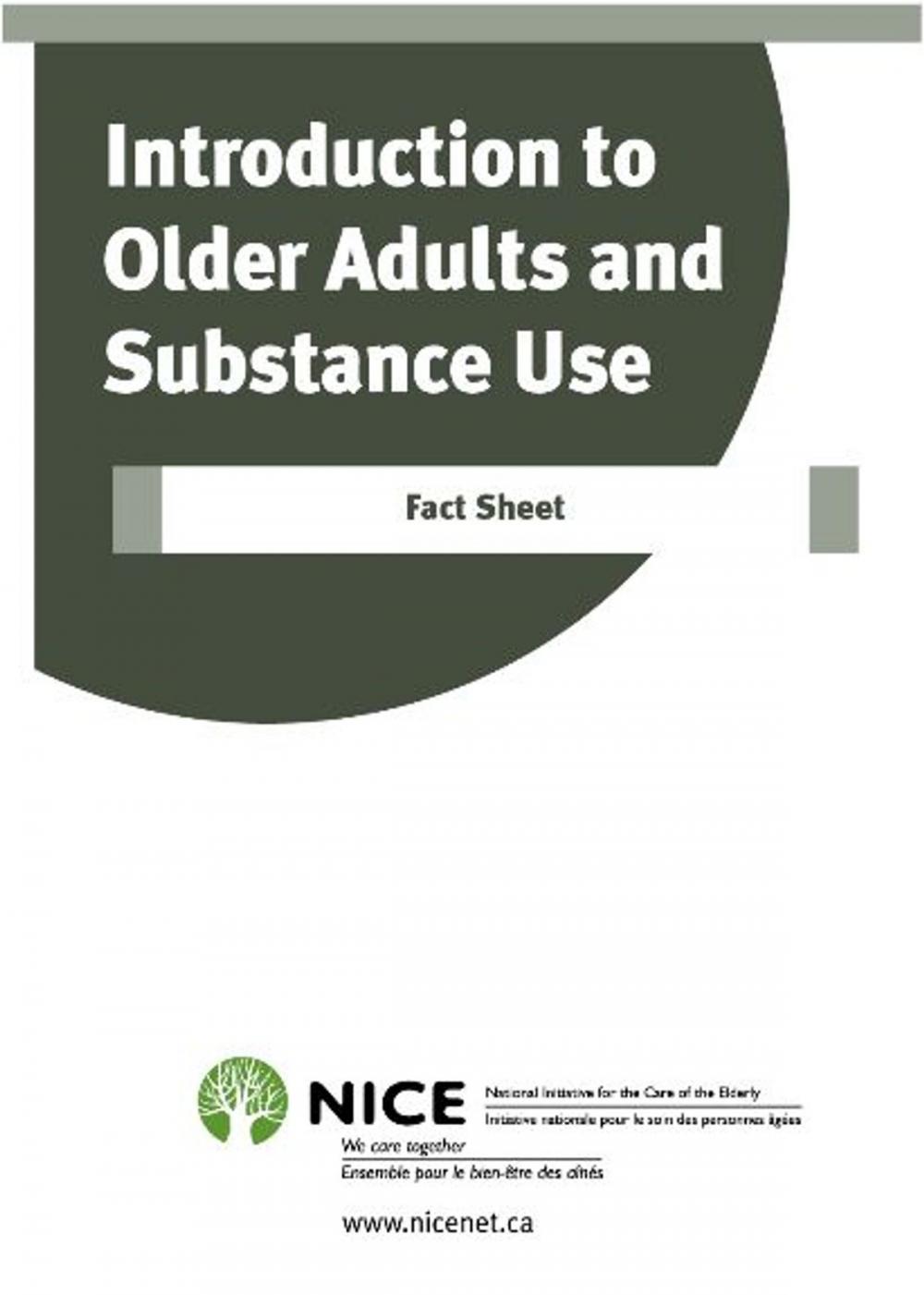 Big bigCover of Introduction to Older Adults and Substance Use Fact Sheet