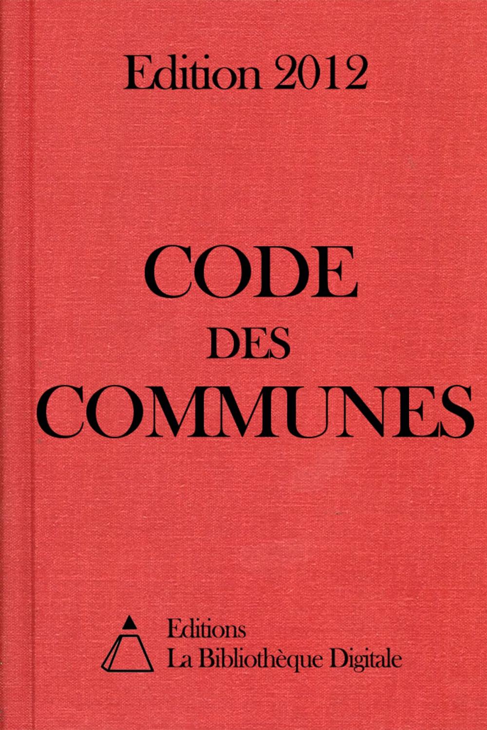 Big bigCover of Code des Communes (France) - Edition 2012