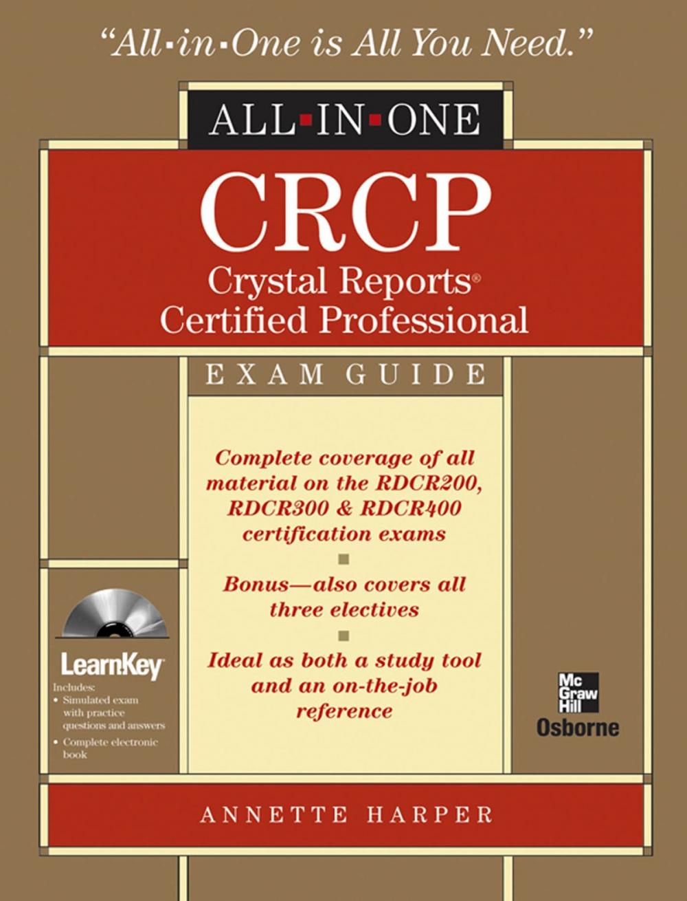 Big bigCover of CRCP Crystal Reports Certified Professional All-in-One