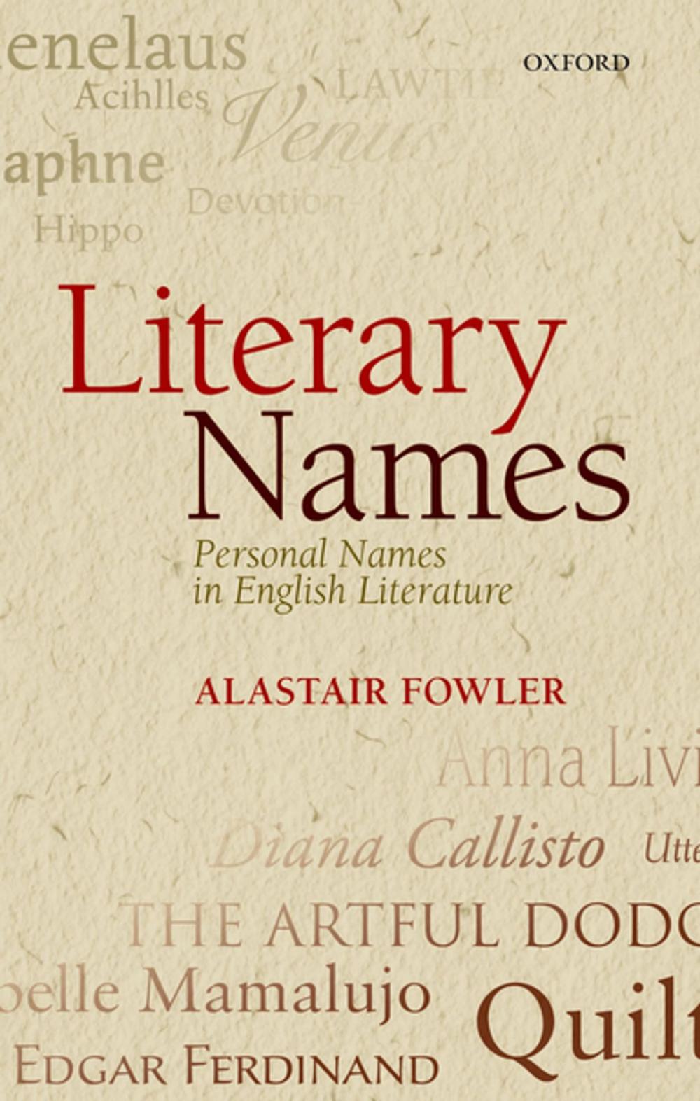 Big bigCover of Literary Names