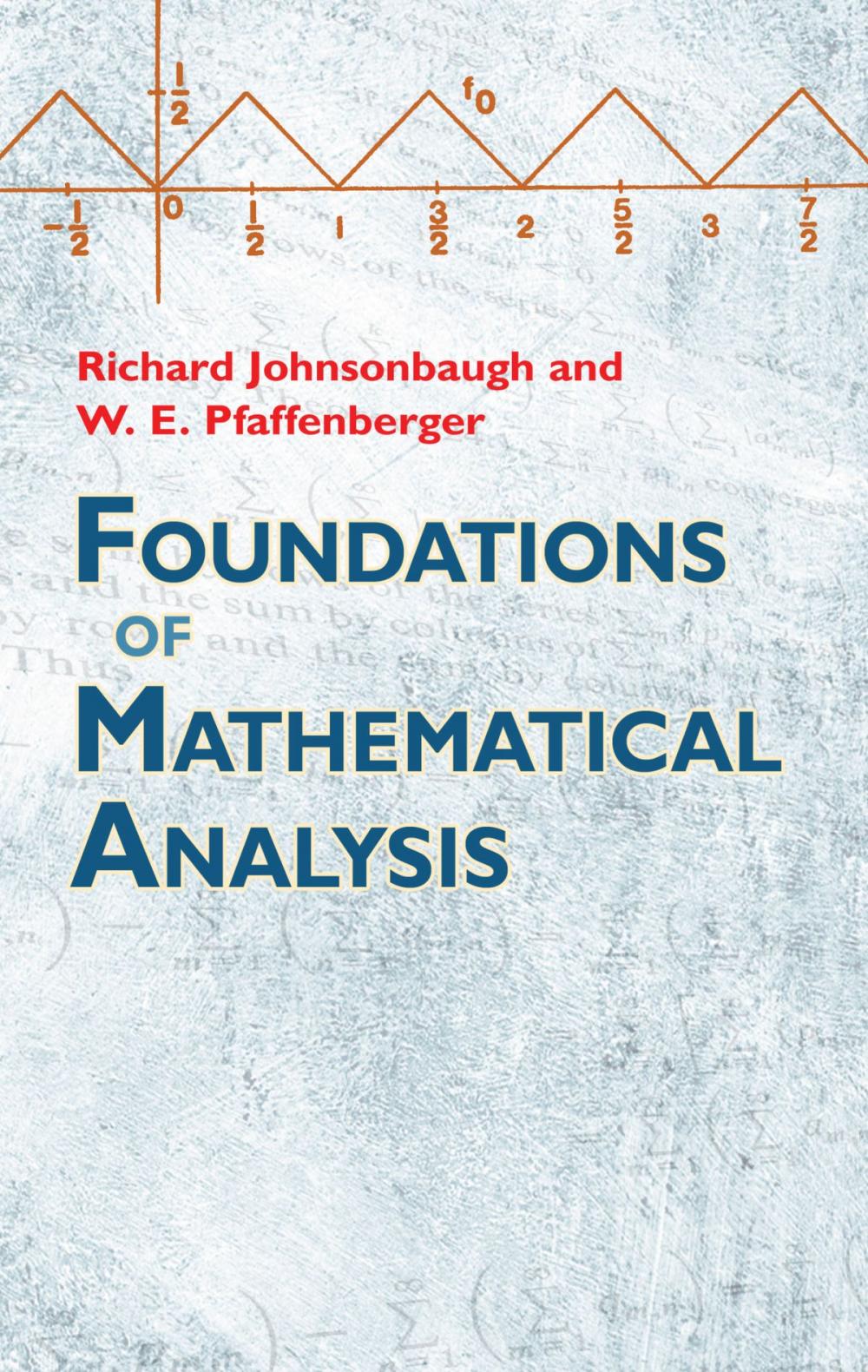 Big bigCover of Foundations of Mathematical Analysis