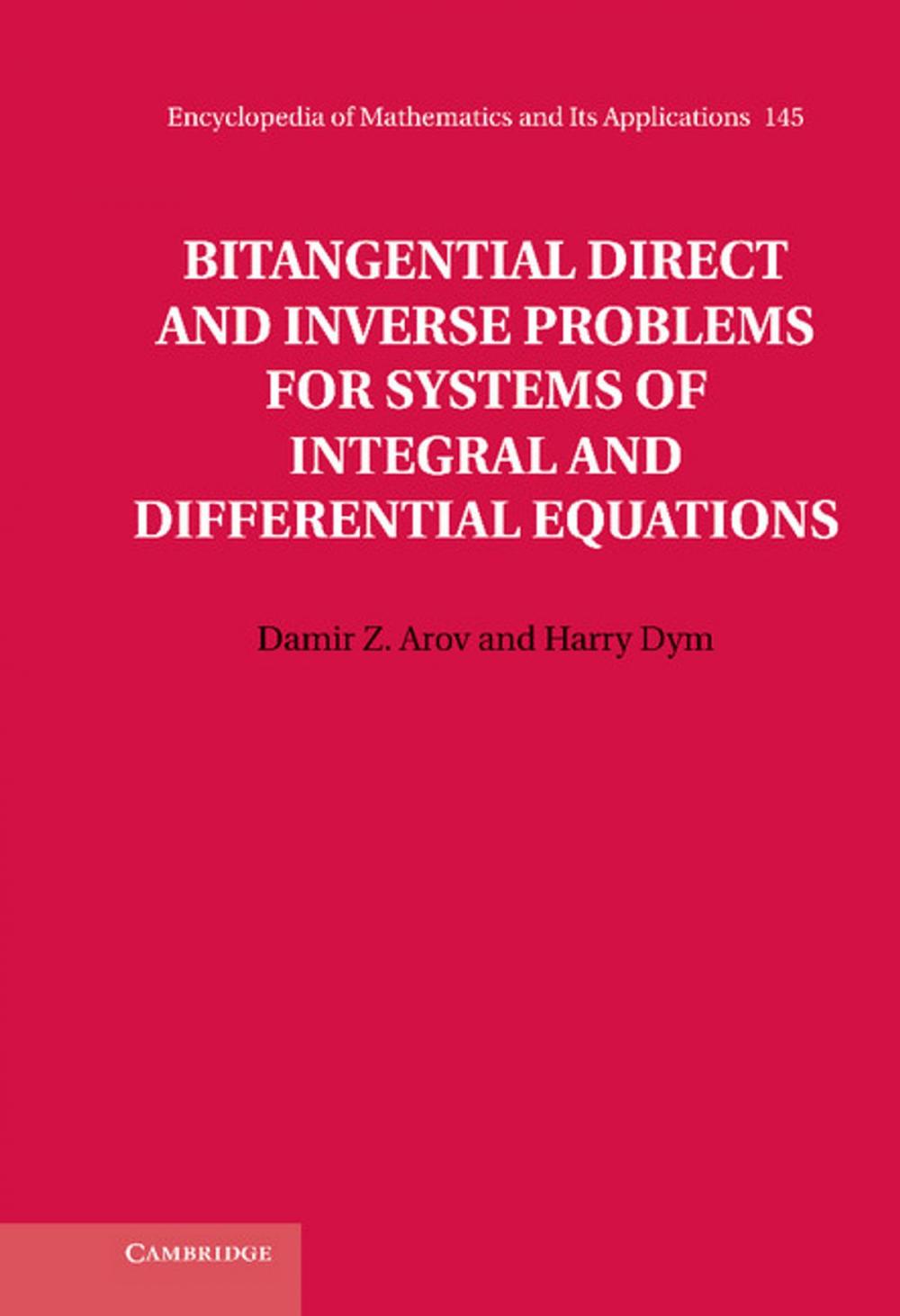 Big bigCover of Bitangential Direct and Inverse Problems for Systems of Integral and Differential Equations