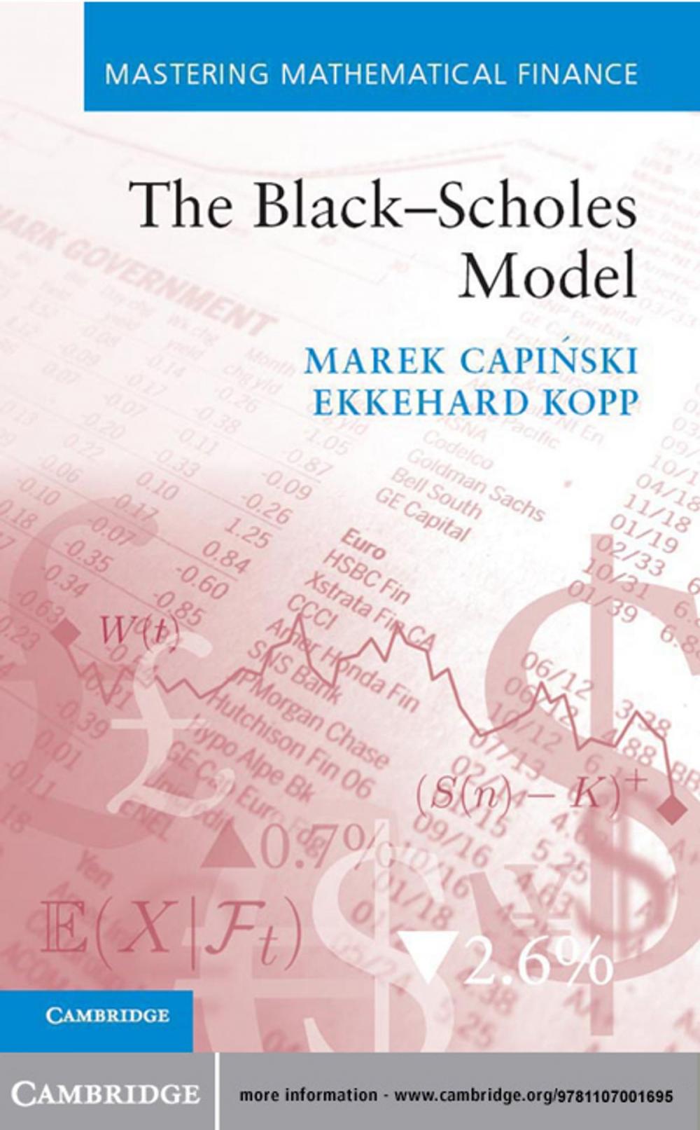 Big bigCover of The Black–Scholes Model