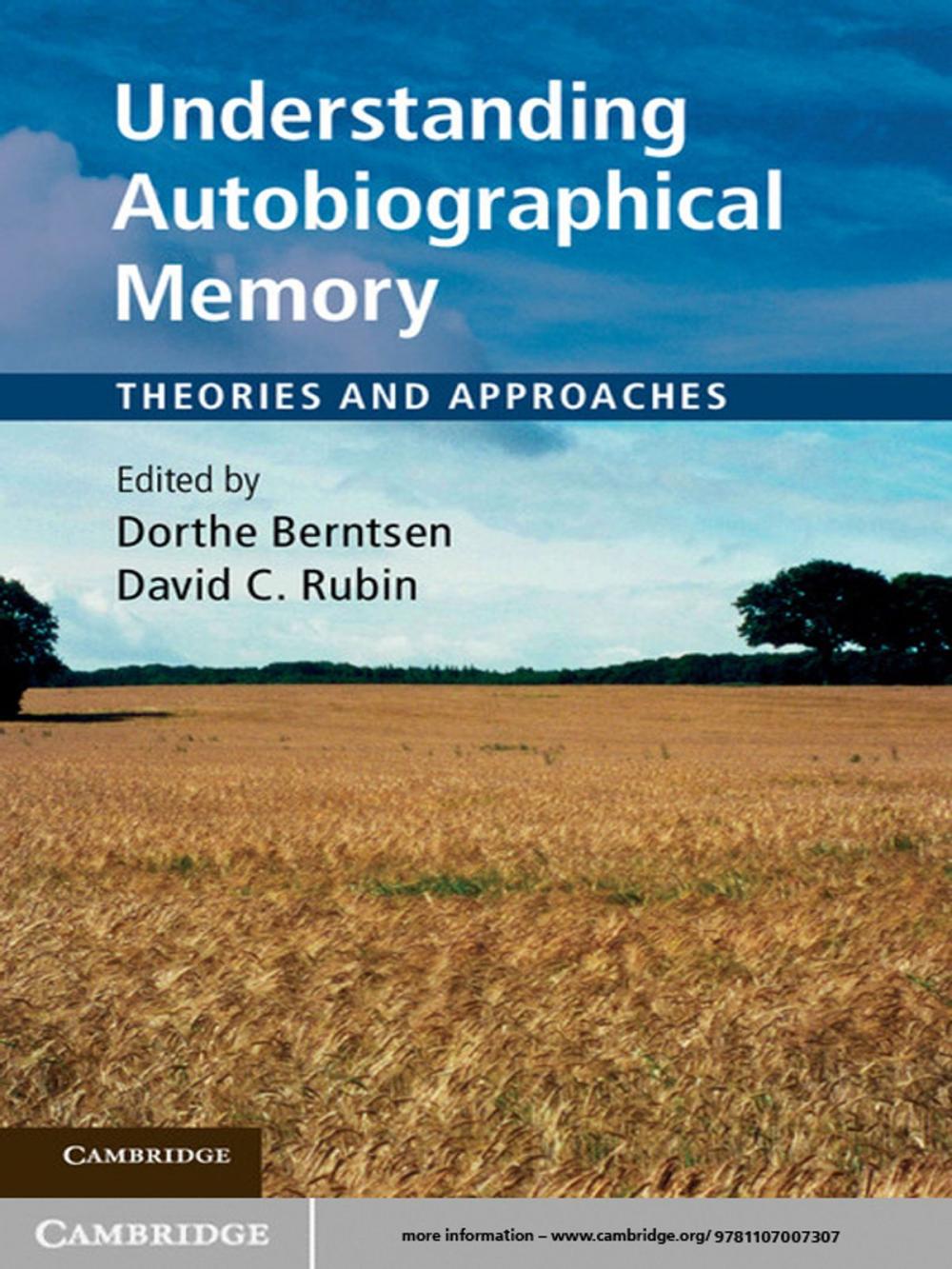 Big bigCover of Understanding Autobiographical Memory