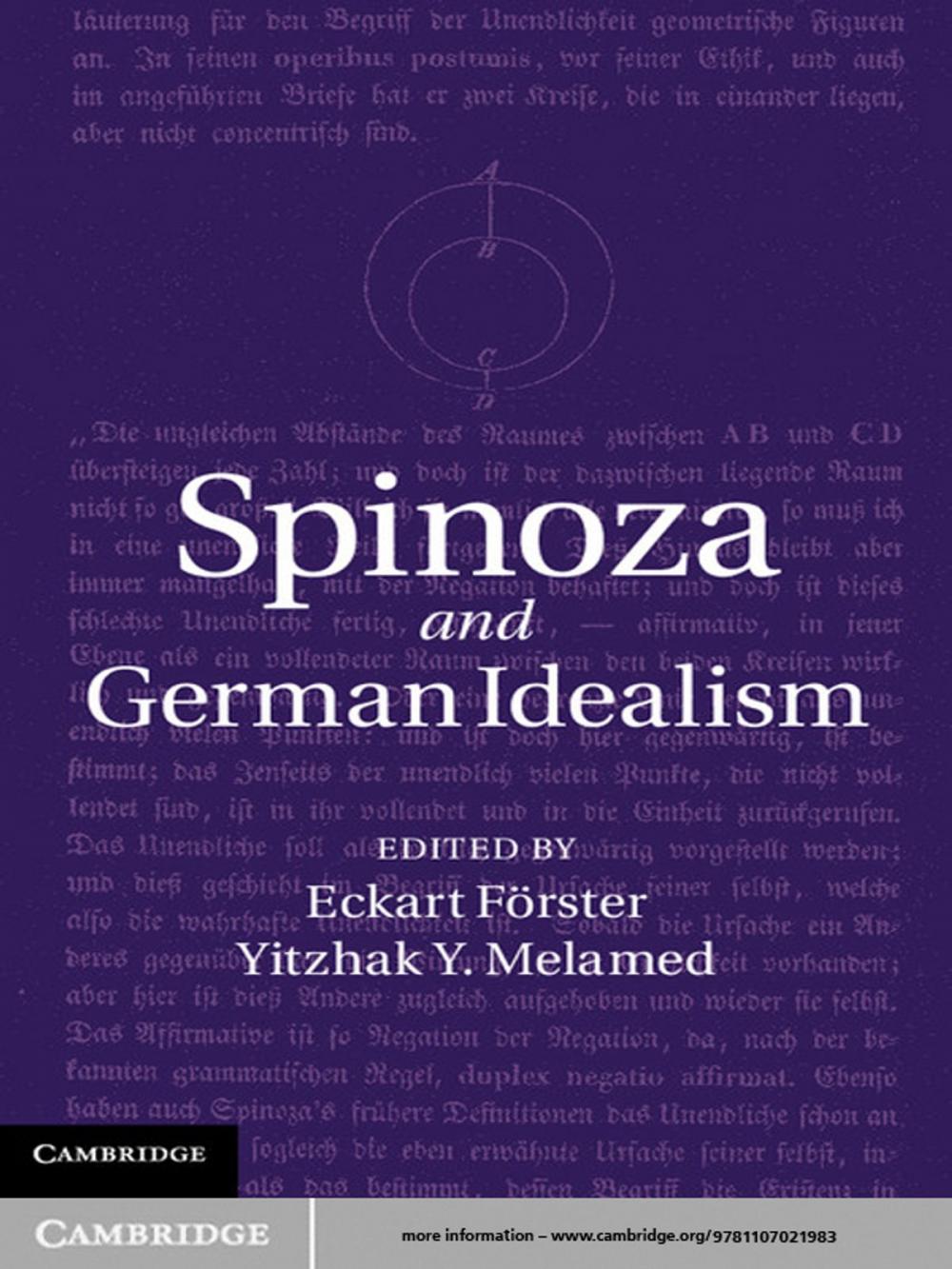 Big bigCover of Spinoza and German Idealism