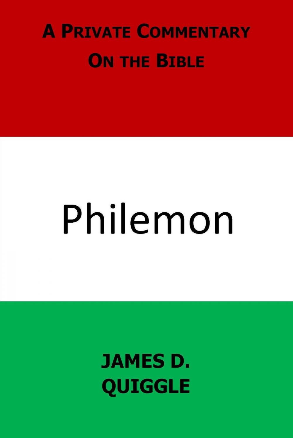 Big bigCover of A Private Commentary on the Bible: Philemon