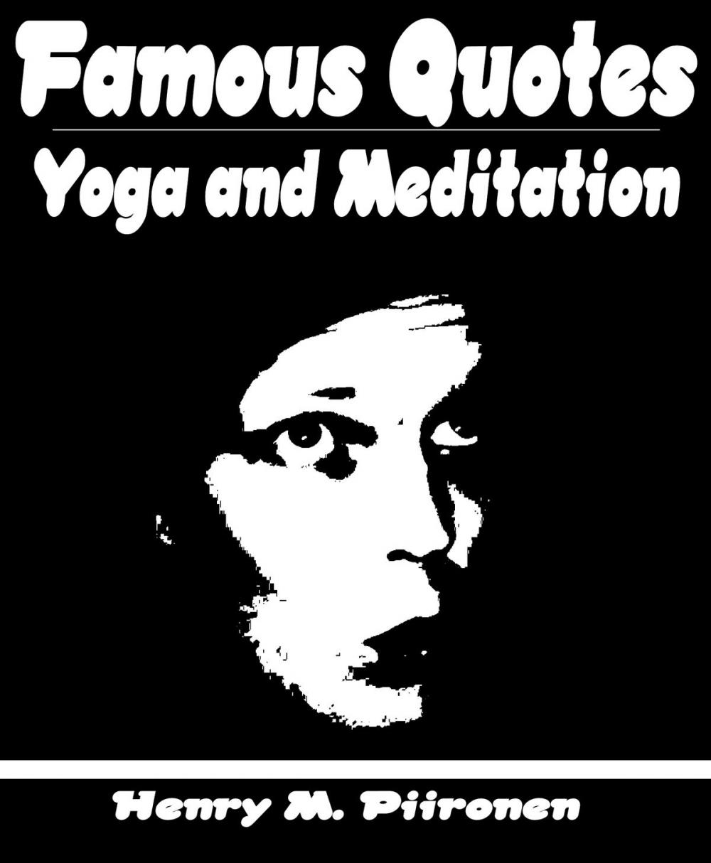 Big bigCover of Famous Quotes on Yoga and Meditation