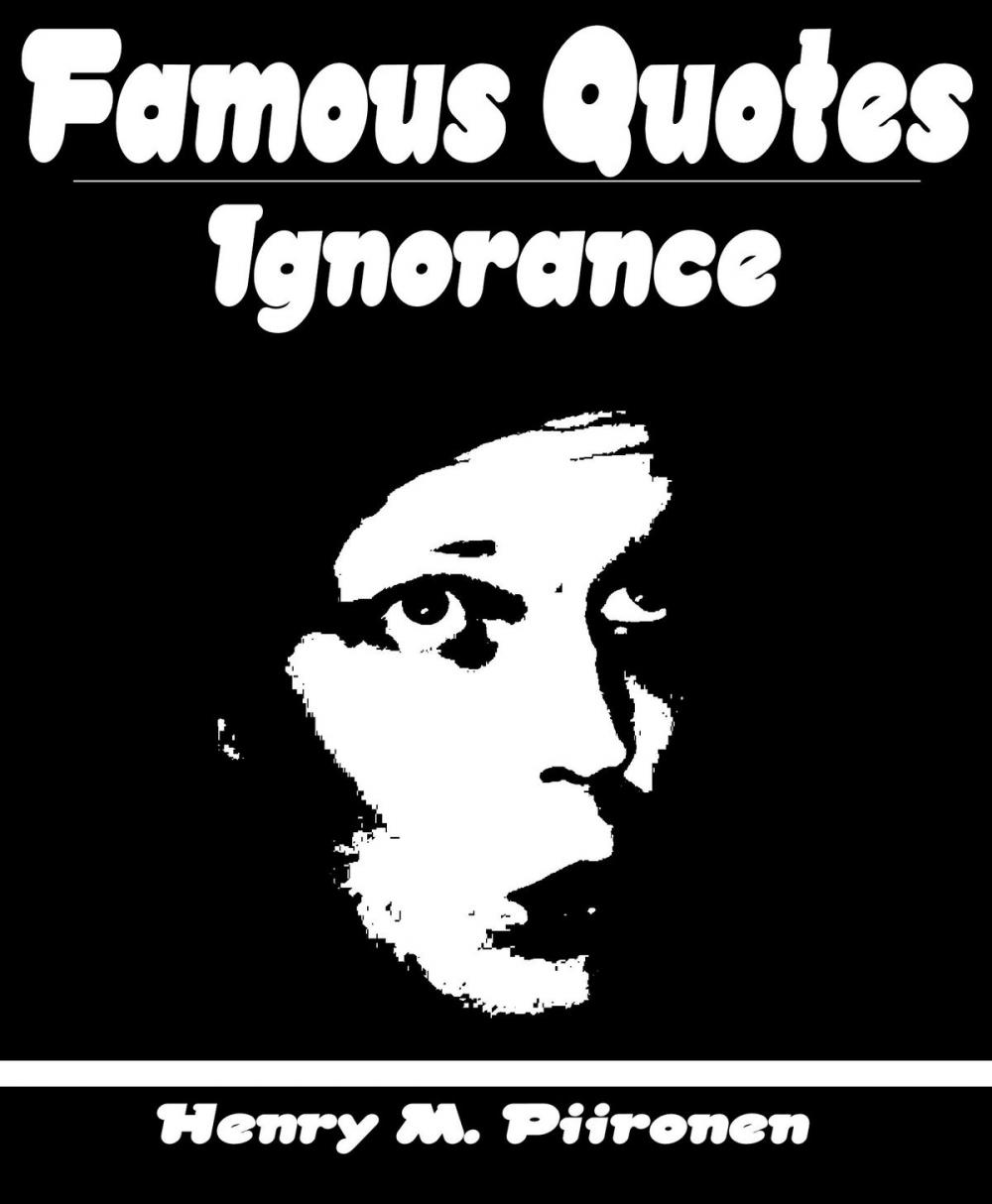 Big bigCover of Famous Quotes on Ignorance