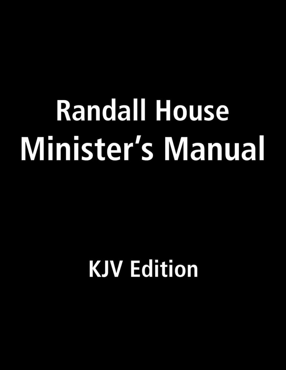 Big bigCover of Randall House Minister's Manual KJV Edition