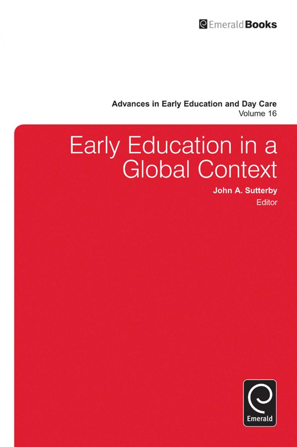 Big bigCover of Early Education in a Global Context