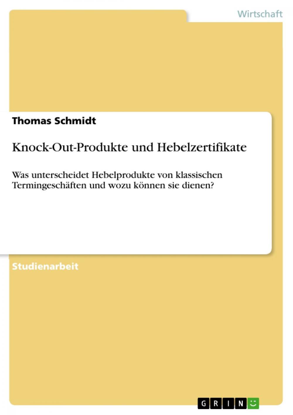 Big bigCover of Knock-Out-Produkte und Hebelzertifikate